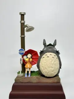 激レアトトロライトアップジオラマ箱付き動作済良品フィギュア 良品　バス停 激レアトトロライトアップジオラマ箱付き動作済良品フィギュア