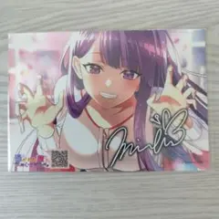 俺クロ　黒神ミレイ 　サイン入り　QRあり　ブロマイドL判