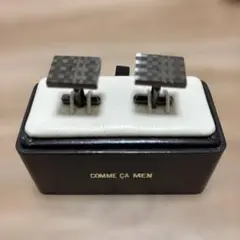 COMME CA MEN チェック柄カフリンクス