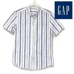 GAP ギャップ SLIM FIT ストライプ柄ボタンダウンシャツ XSサイズ