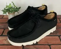 クラークス CLARKS ワラビー ゴアテックス☆スエード×キャンバス ブラック