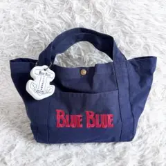 BLUE BLUE アンカーキャンバスバッグ S 限定キーホルダー付き