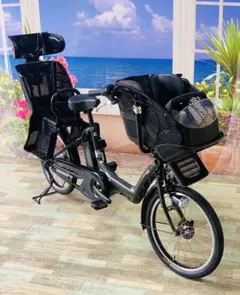 3394 電動自転車ヤマハ子供のせ 20インチ 超高性能バッテリー グリーン