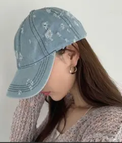 新品⭐Ada.ダメージ デザイン キャップ