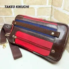 ✨美品✨ タケオキクチ ボディーバッグ クロスボディ レッド