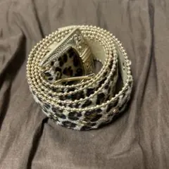 早い者勝ち Vintage belt ヒョウ柄