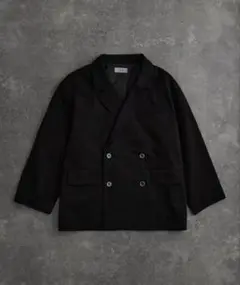 TR w cloth loose tailored double jacket