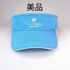 【美品】クレージュ サンバイザー　水色