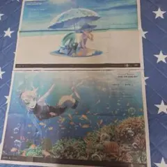 Fate Grand Order 沖縄　2日分　新聞広告