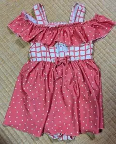 【早い者勝ち】ミッフィー　水着　女の子用　オフショルダー　　ピンク