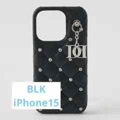 ダーリッチ キルティングビジューDDチャームiPhoneケース 15