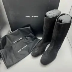 Saint Laurent Paris スウェードブーツ 25cm ブラック