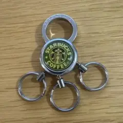 Starbucks キーリング 3連　ビンテージ　キーホルダー