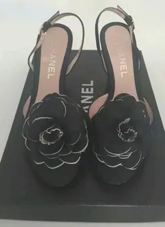 シャネル 靴 レディース カメリア 美品 37.5