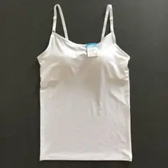 FIBER DRY ホワイト キャミソール　カップ付き　160センチ