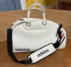 adidas・アディダス/ゴルフバッグ・ボストンバッグ・ホワイト/やや傷や汚れ