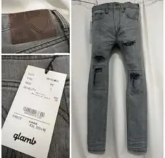 glamb グラム ダメージ加工 スキニーデニム