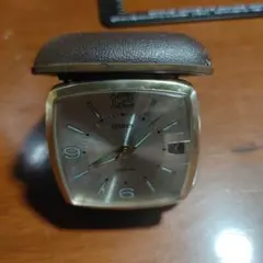 手巻き式置き時計ジャンクです。長期間自宅保管品です。