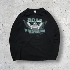 JERZEES ロンT y2k ラグビー アメフト チーム
