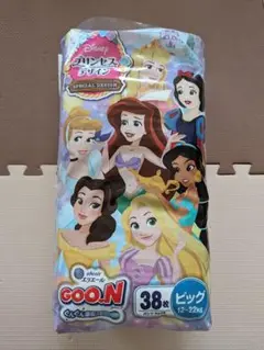 ディズニープリンセス GOO.N おむつ 38枚 ビッグ
