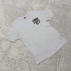 ケンゾー　KENZO　Tシャツ　カットソー　半袖　ロゴ刺繍　ホワイト　白色　S