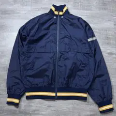 90s 美品 チャンピオン ウィンドブレーカー ナイロンジャケット M ネイビー