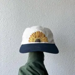 Human-i-Tees Sun Flower 90s cap y2k