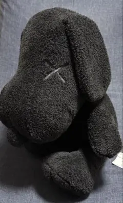 スヌーピー ぬいぐるみ タグ付き 黒