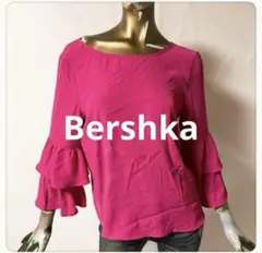 ☘️T15109☘️Bershka ピンク ブラウス シャツ トップス M