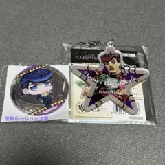 ジョジョワールド 渋谷　ジョジョ　アクリルキーホルダー　缶バッジ　東方仗助
