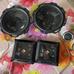 ROCKFORD T1652-S PBR300ｘ4　スピーカー＆小型アンプ ロックフォードフォスゲート PBR300X4 PUNCH300 4チャンネル