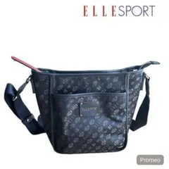 美品 ＥＬＬＥＳＰＯＲＴ はっ水ジャガード モノグラムデザイン ショルダーバッグ