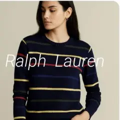 Polo Ralph Lauren 　ネイビー ストライプ セーター　Ｍ
