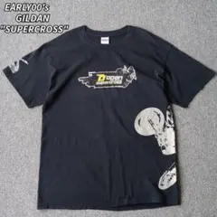 00s GILDAN Tシャツ スーパークロス ブラック モトクロス 古着 L