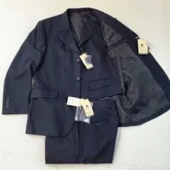 未使用✨タグ付き ダークネイビー ビジネススーツ 3ピース セット