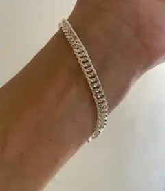ブレスレット　シルバー925 6mm 19cm 喜平　ユニセックス　チェーン