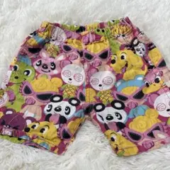 ヒスミニ　ハーフパンツ　総柄　100