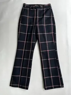 美品　リーバイス　プレミアム　レディース　パンツ　チェック　ブラック　w24