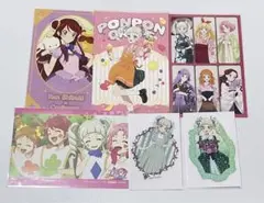 藤堂ユリカ　星宮いちご　紫吹蘭　アイカツ　ポストカード　ステッカー
