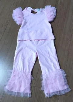 mudpie フリル付きピンクセット 12-18M
