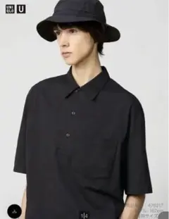 UNIQLO U エアリズムコットンポロシャツ　黒 Sサイズ