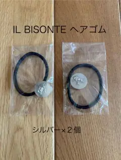 新品未使用　IL BISONTE イルビゾンテ　コンチョ　ヘアゴム　シルバー2個