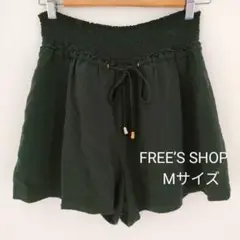 【ほつれあり】FREE'S SHOP フリーズショップ ショートパンツ 黒 M