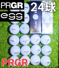プロギア　白　24球【6球新品】飛び系　ゴルフボール