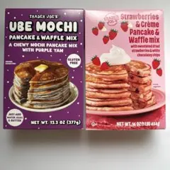 TraderJoe’s UBE MOCHI＆Strawberries&Crème