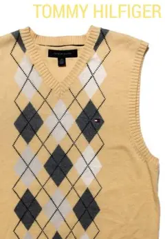 【美品】TOMMY HILFIGER(トミーヒルフィガー)メンズニットベスト S