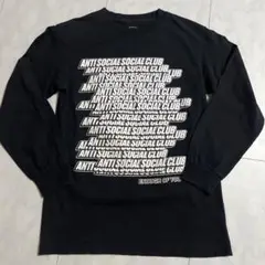 美品　即日発送　アンチソーシャルクラブ　ロンＴ　黒　ブラック