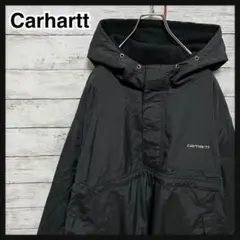 【即完売品】カーハートWIP☆ワンポイントロゴハーフジップマウンテンパーカー美品