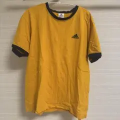 adidas イエロー Tシャツ 古着