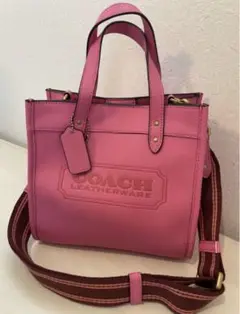 COACH レザー フィールドトートバッグ ピンク 未使用品